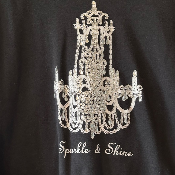 Women’s Quacker factory top with crystals – size large - Picture 2 of 4